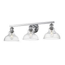 Golden 0305-BA3 CH-CLR - Yep by Golden Lighting Carver 3-light Vanity in Chrome